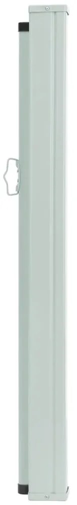 Toldo lateral retrátil para pátio 140x500 cm azul