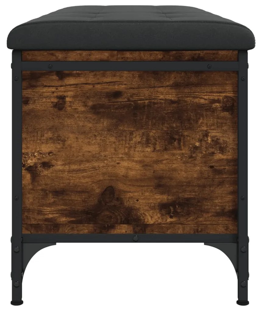 Banco arrumação 102x42x45 cm derivados madeira carvalho fumado