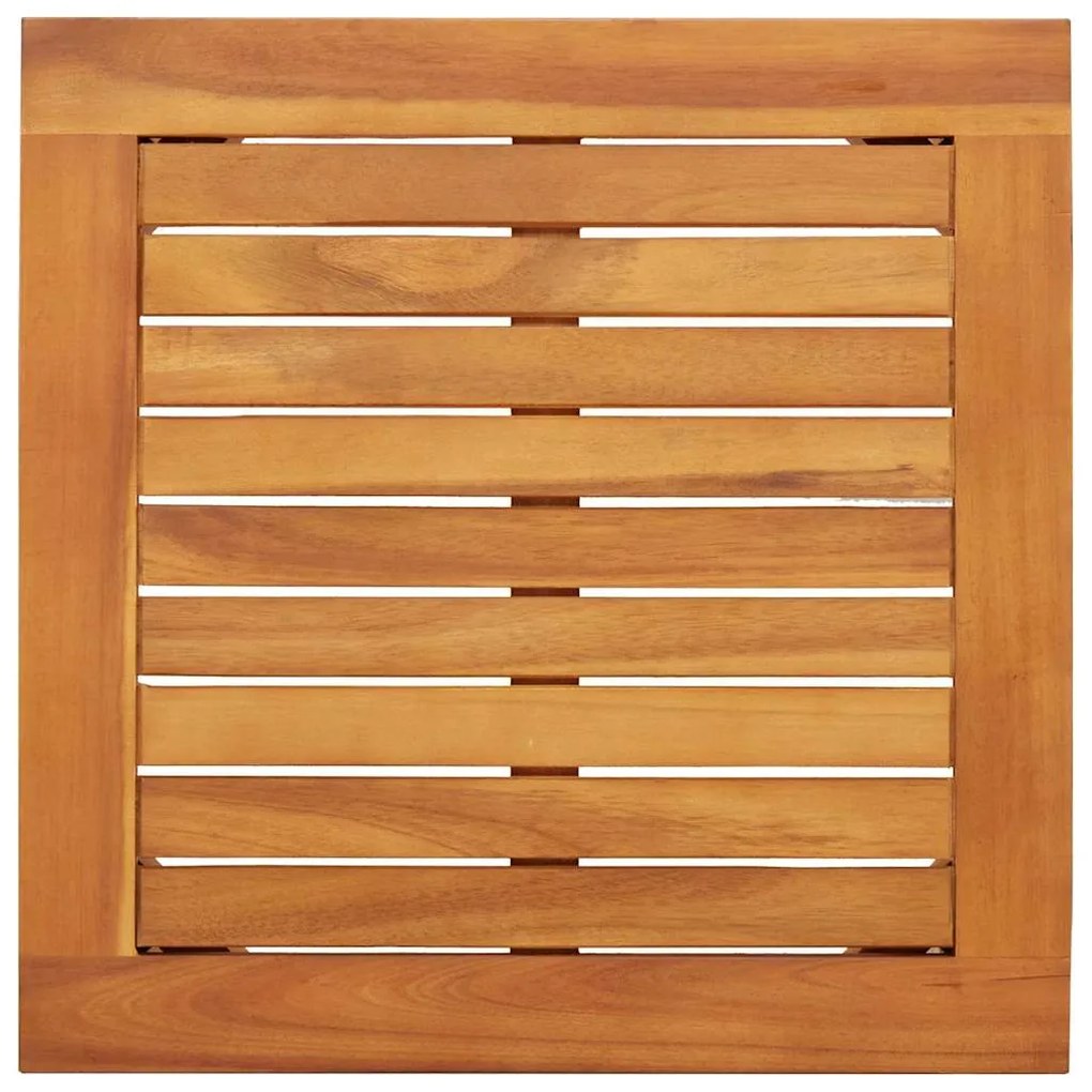 Conjunto de Bistro de Jardim 3 Peças com Almofadas em Madeira Sólida d