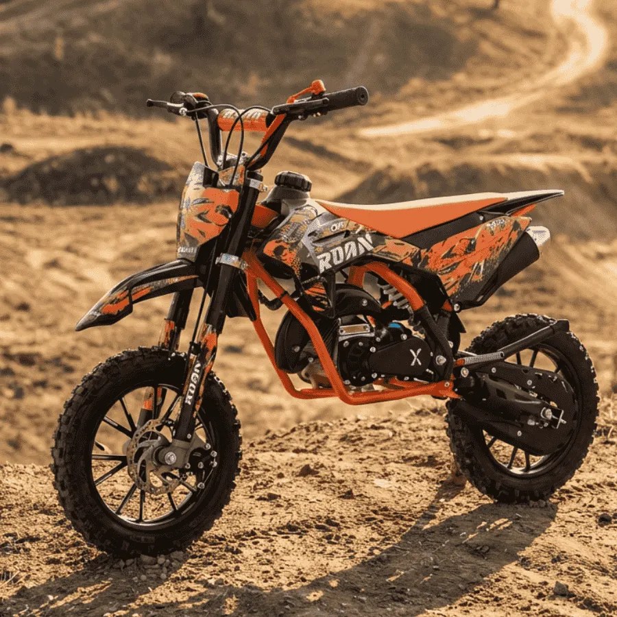 MINI MOTO Crianças MINICROSS gasolina 49cc Roan CRF 10/10" 3.5cv Laranja