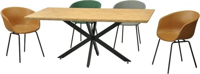 Mesa Sorrento (180x90cm | Fixa | Metal + Laminado | Não personalizável)
