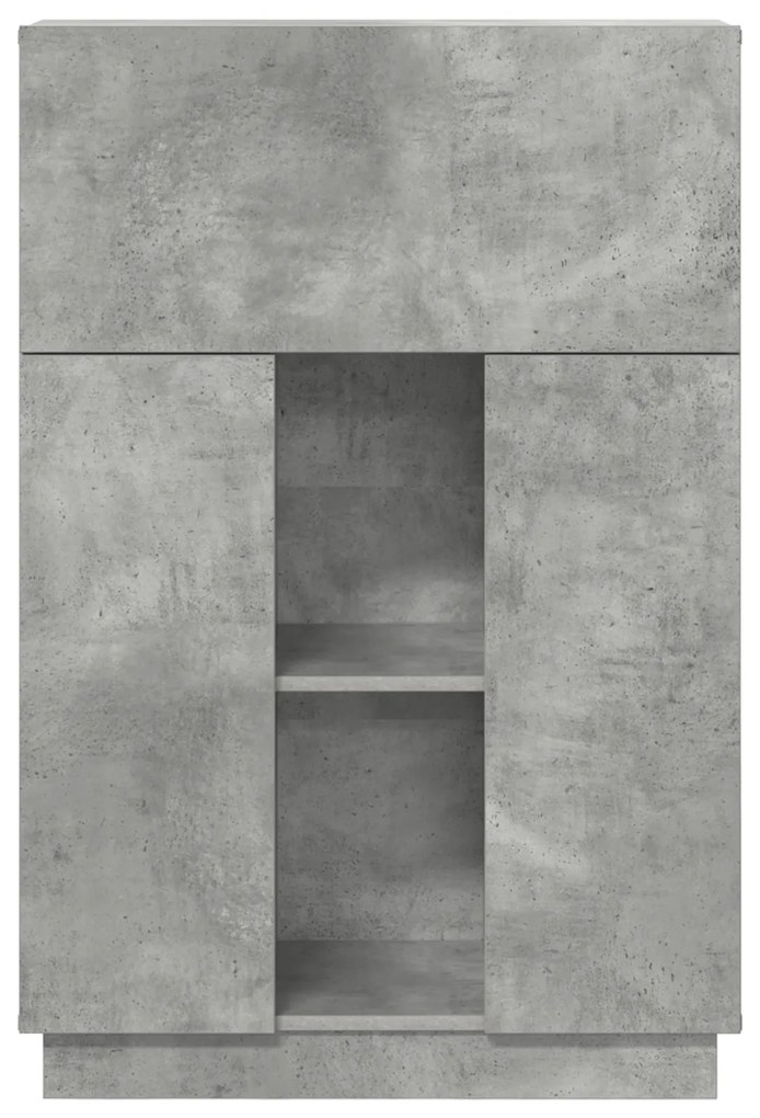 Mesa Cinza Concreto Cinza concreto Madeira engenheirada Padrão