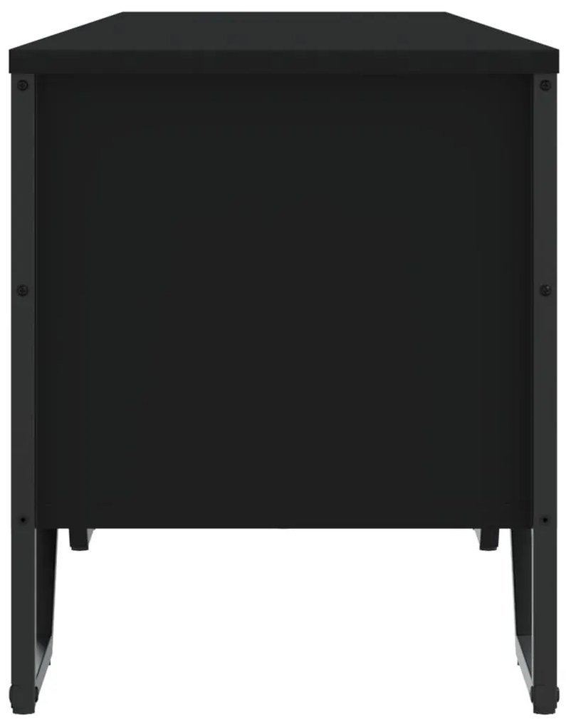 Móvel de TV 180x34x41 cm derivados de madeira preto