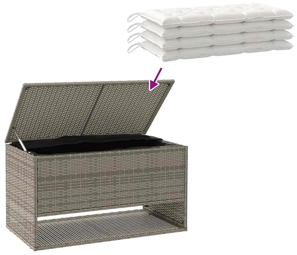 Caixa para almofadões de exterior 100x55x55,5 cm vime PE