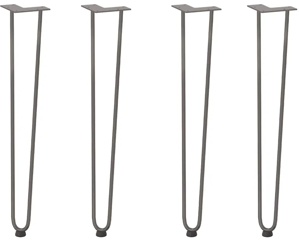 Pernas de grampo para mesas de console para mesa de console 4 peças Aç