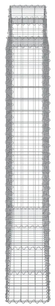 Cestos gabião arqueados 10 pcs 200x50x180/200 ferro galvanizado