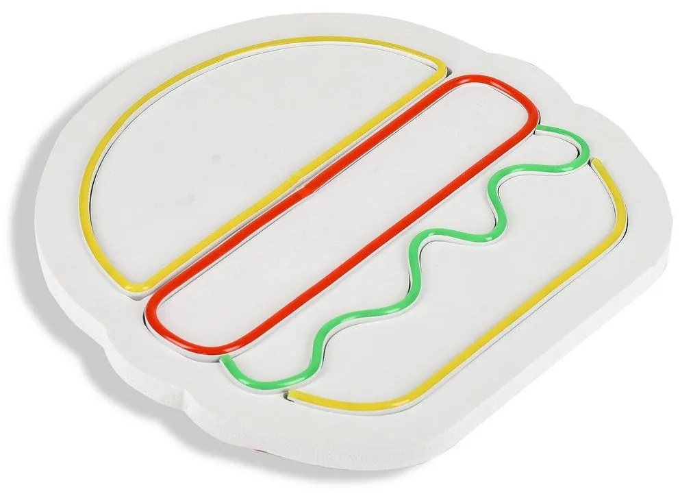 Iluminação LED Decorativa Hamburger – Multicolor – 28 x 27 x 2 cm