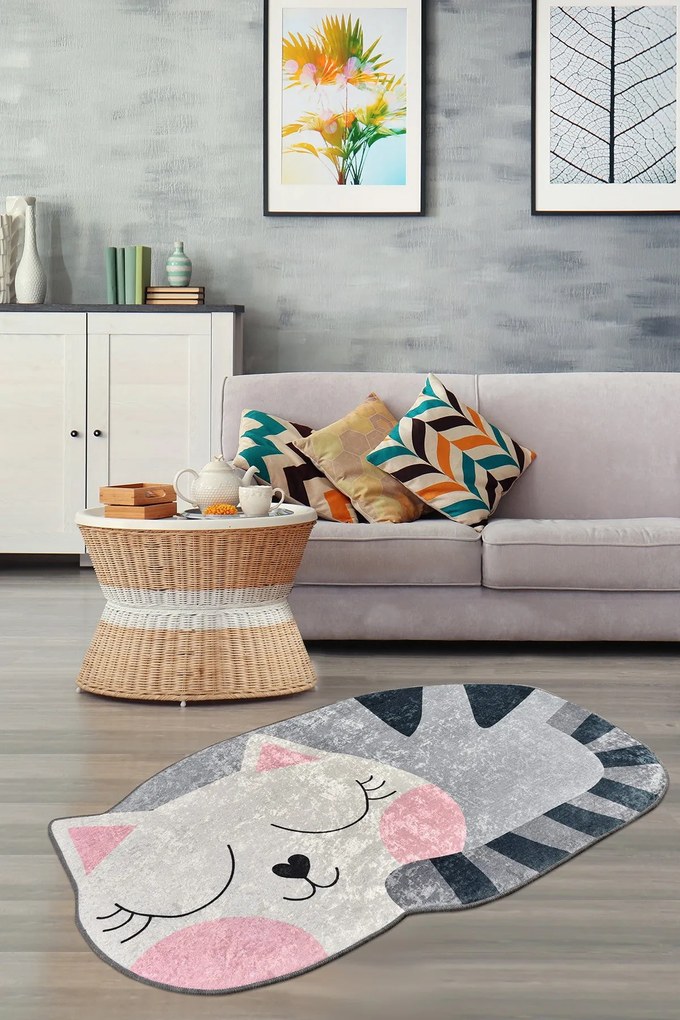 Tapete Bıg Cat – Multicolor – 60x100 cm | Tribo Home