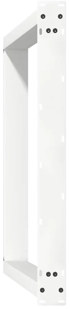Pés de mesa de jantar em forma de U, 2 peças, branco, 100x (72-73) cm,