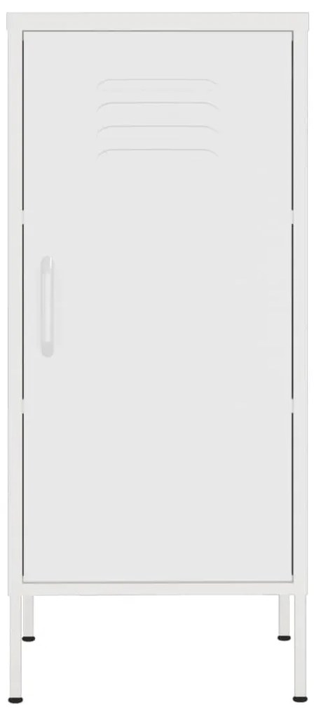 Armário de arrumação aço 42,5x35x101,5 cm branco