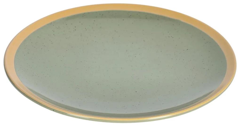 Kave Home - Prato raso Tilia de cerâmica verde-escuro