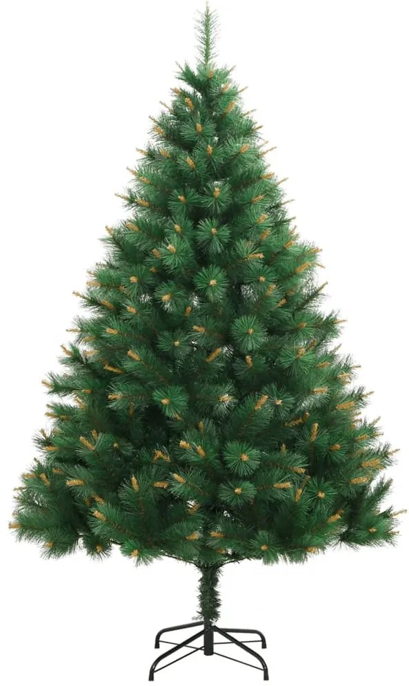 Árvore de Natal artificial articulada com suporte 210 cm
