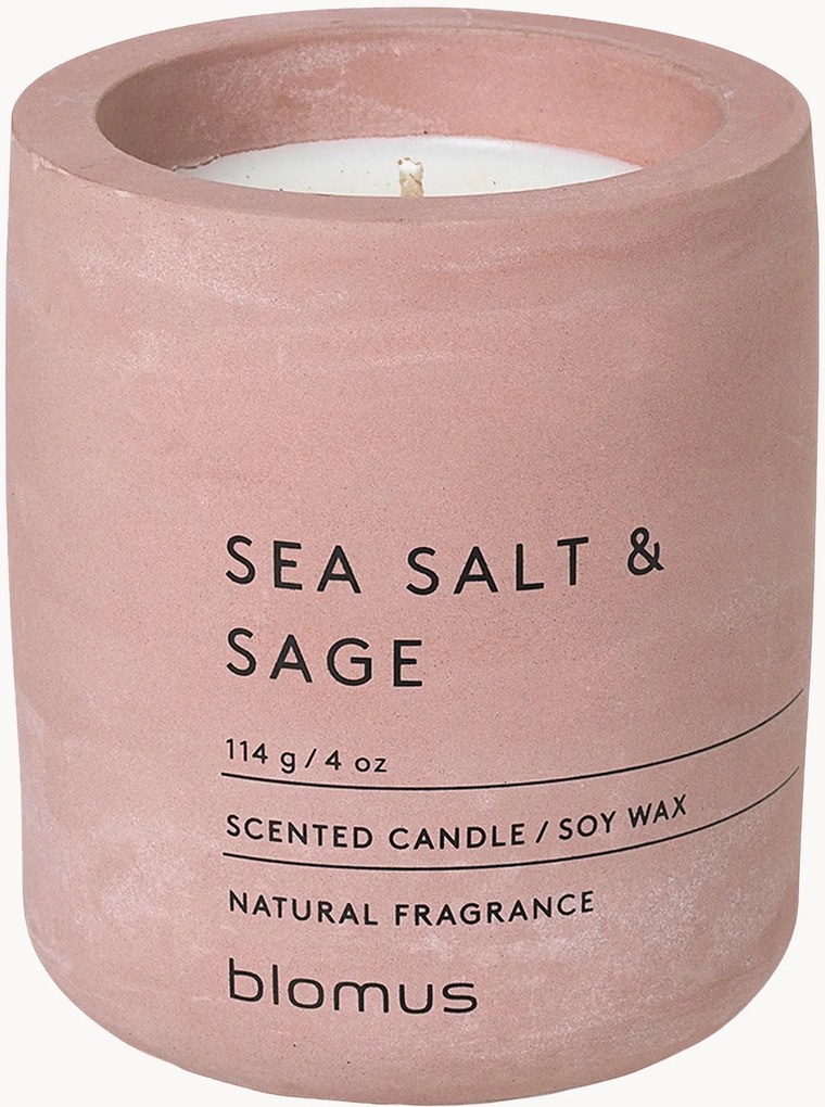 Vela perfumada Fraga (sal marinho, sálvia)