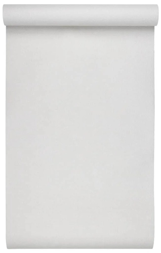 Papel parede 3D 10x0,53 m tecido não-tecido branco sólido