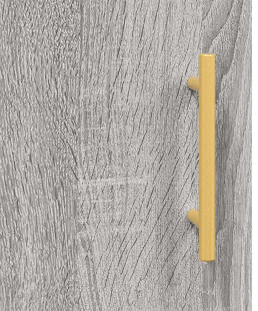 Armário alto 69,5x34x180 cm derivados de madeira sonoma cinza