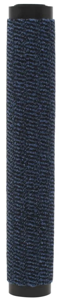 Tapete controlo pó retangular tufado 2 pcs 120x180 cm azul
