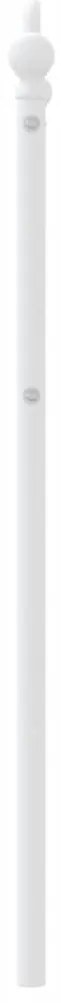 Cabeceira de cama 90 cm metal branco
