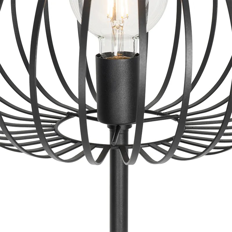 Candeeiro de Pé Design Fio Preto - Johanna Design