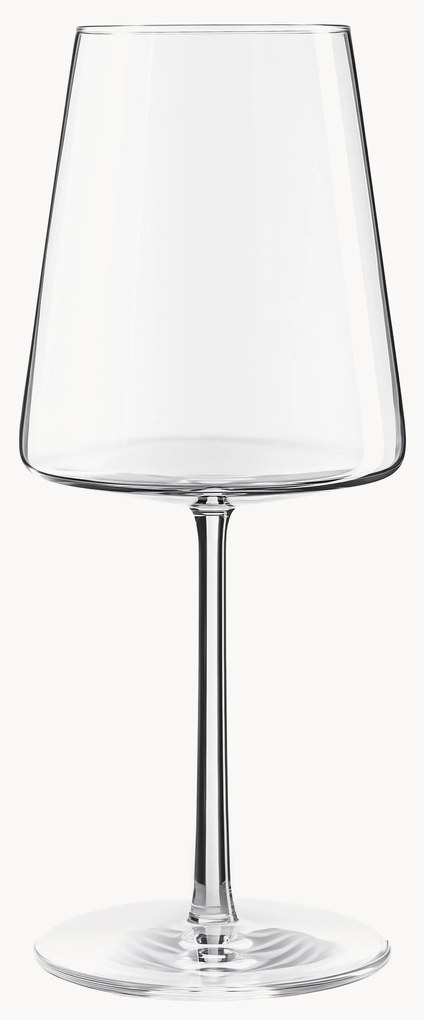Copos de cristal de vinho tinto em forma de cone Power, conjunto de 6