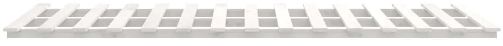 Estrutura de cama 100x200 cm madeira de pinho maciça branco