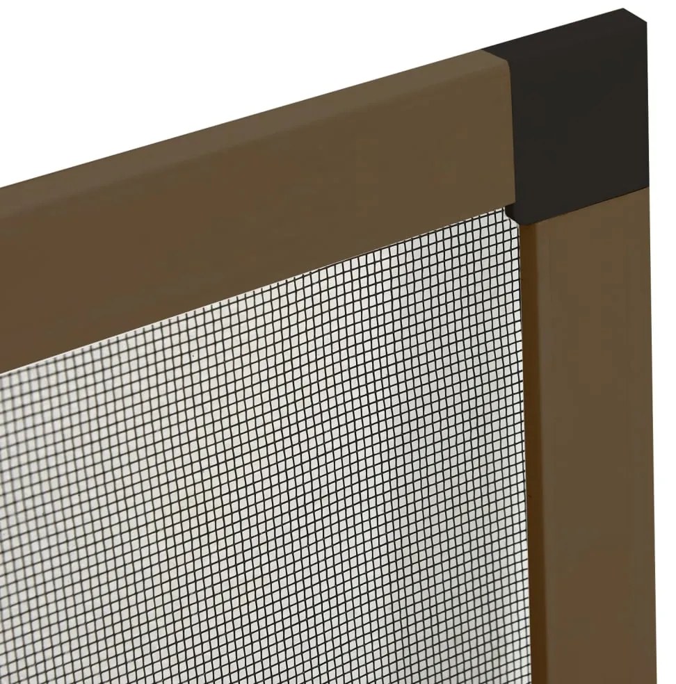 Tela anti-insetos para janela 100x120 cm castanho