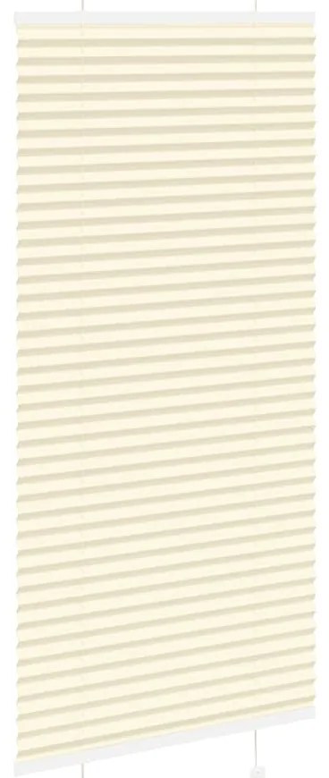 Creme Plissada Cega 65x150 cm Largura Tecido 64,4 cm Poliéster