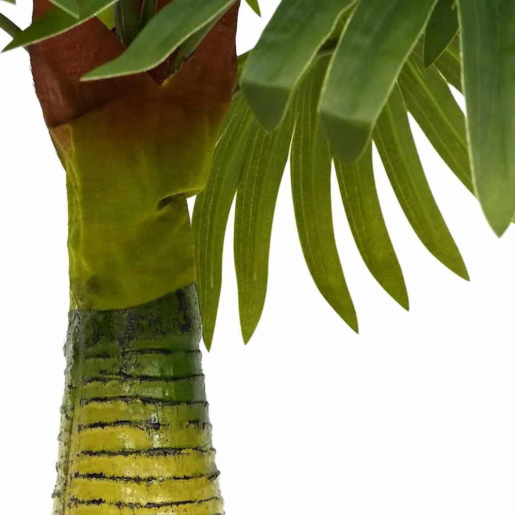 Planta de palmeira artificial 9 folhas 65 cm verde