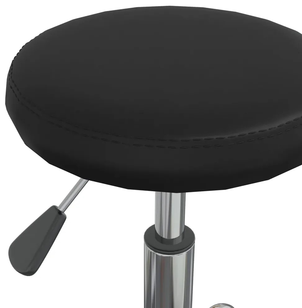 Cadeira de jantar couro artificial preto