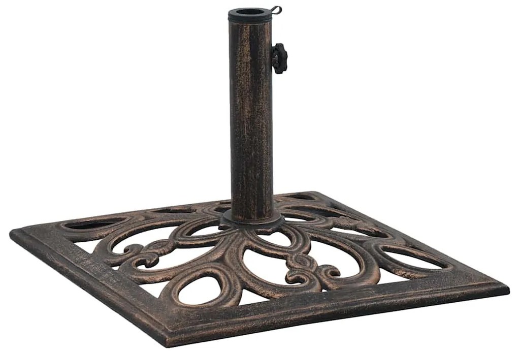 Base para guarda-sol 12 kg 49 cm ferro fundido bronze
