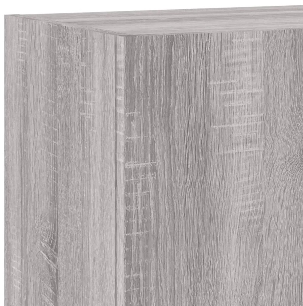 Móvel parede TV 40,5x30x60 cm derivados de madeira cinza sonoma