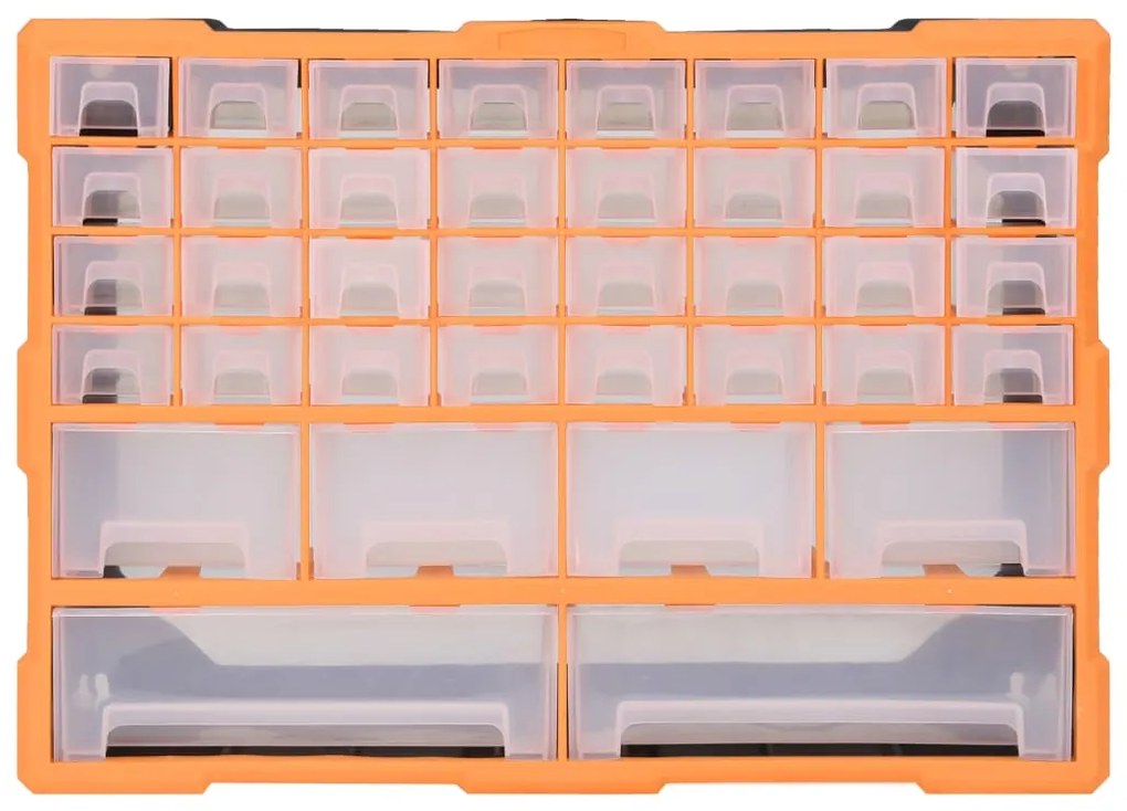 Caixa organizadora com 38 gavetas 52x16x37,5 cm