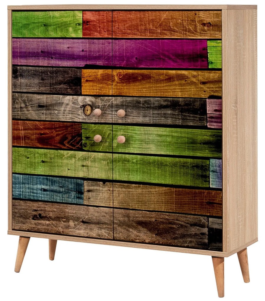 Conjunto de Mobiliário de Entrada Multilux – Sonomo Green – Sapateira: