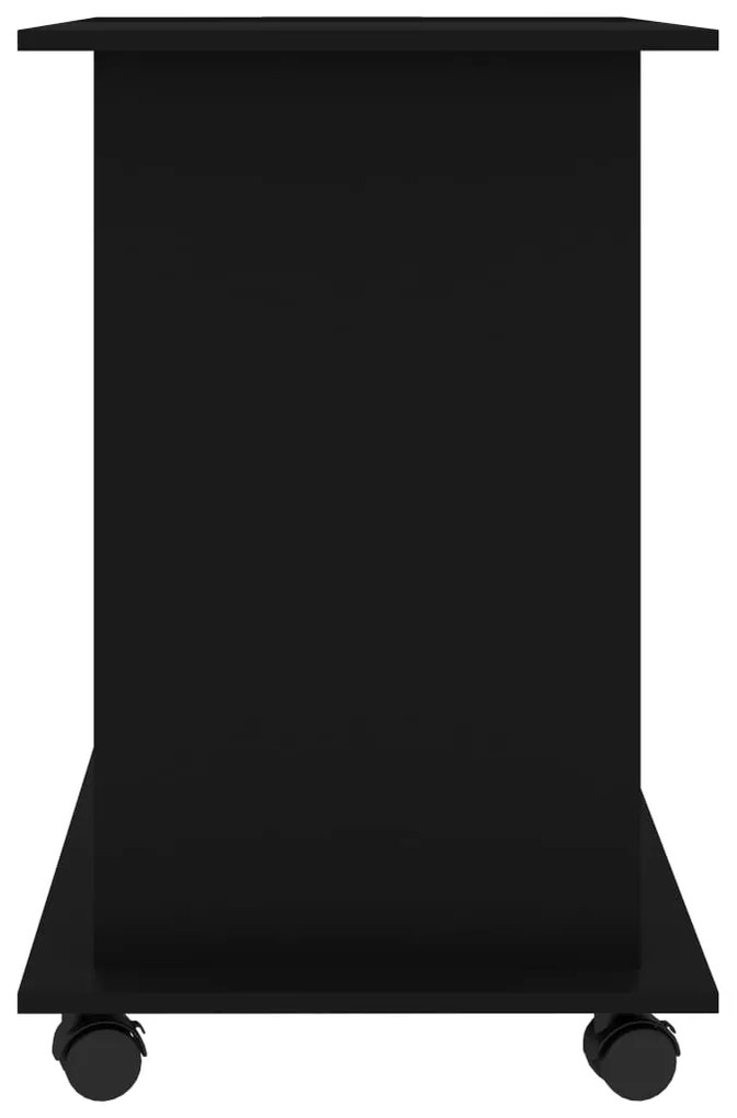 Secretária de computador derivados de madeira preto