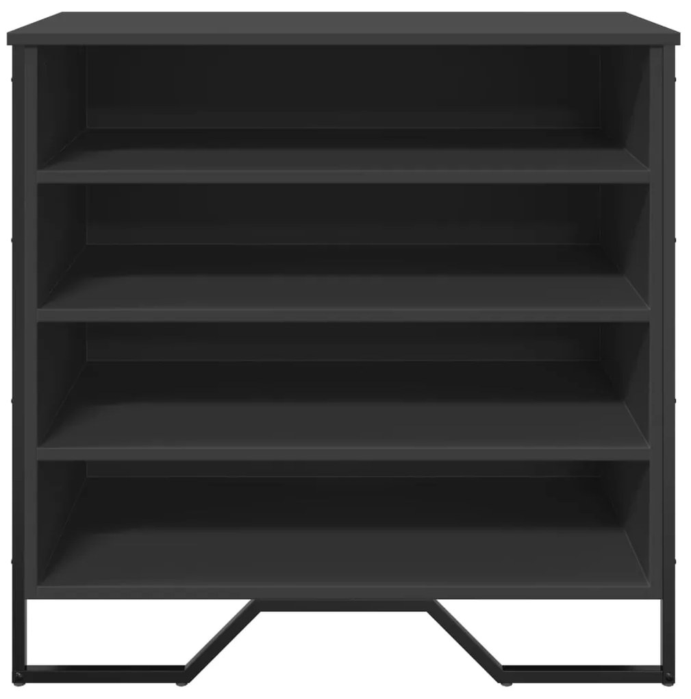 Sapateira 80x38x78 cm derivados de madeira preto