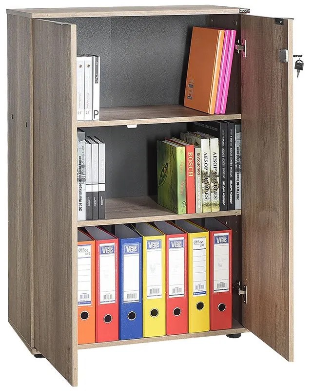 Estante/Arquivador "Biblioteca" - Nogueira Claro - 72x109x34cm - Desig