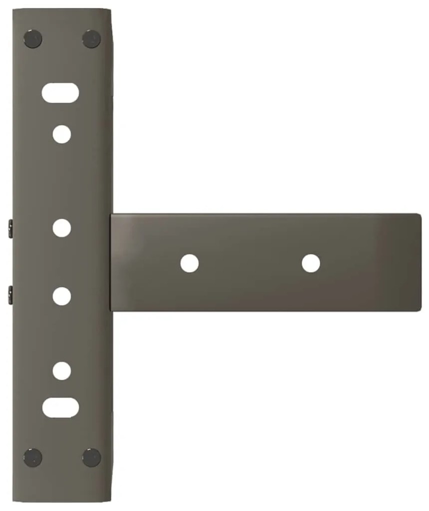 Pés para mesa de centro em forma de T, 2 peças, preto, 30x25x(30-31) c