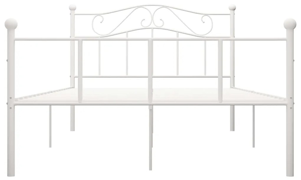 Estrutura de cama 140x200 cm metal branco