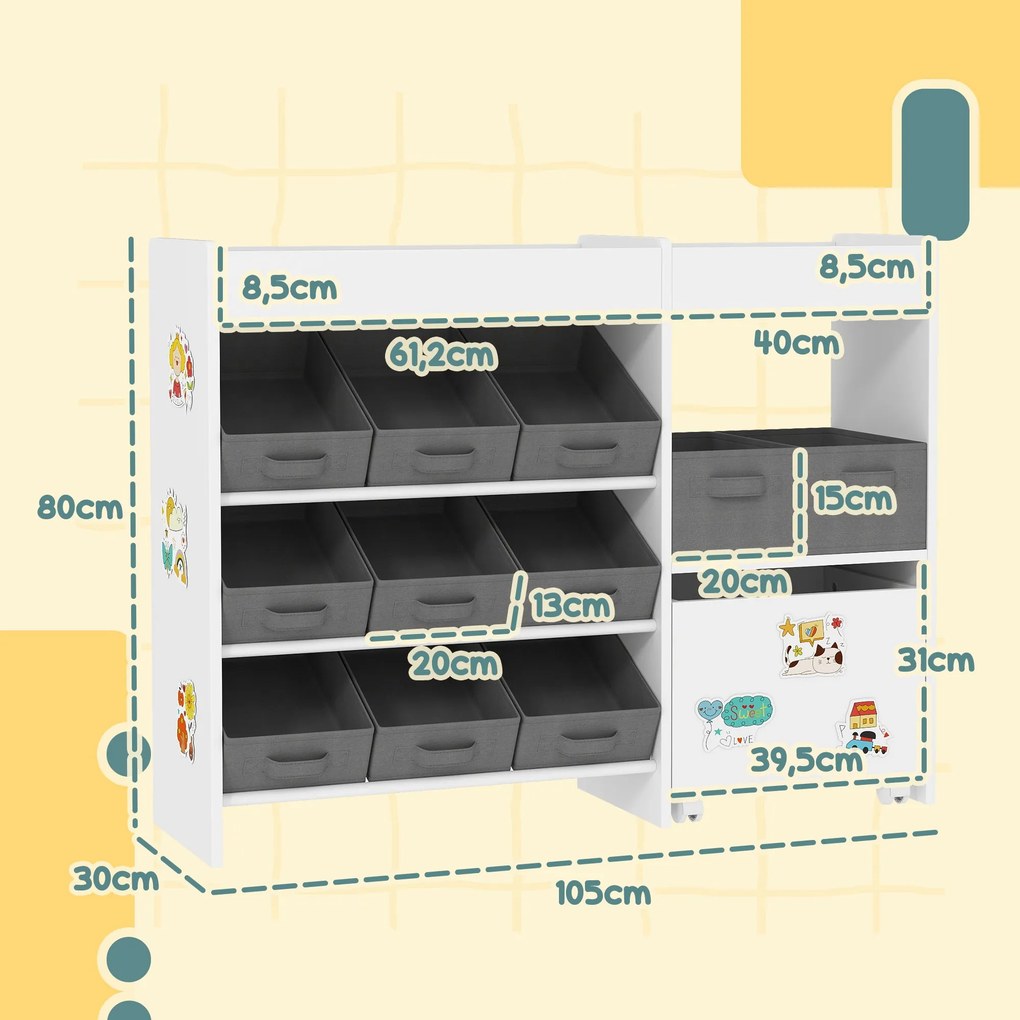 AIYAPLAY Organizador de Brinquedos para Crianças Organizador Infantil