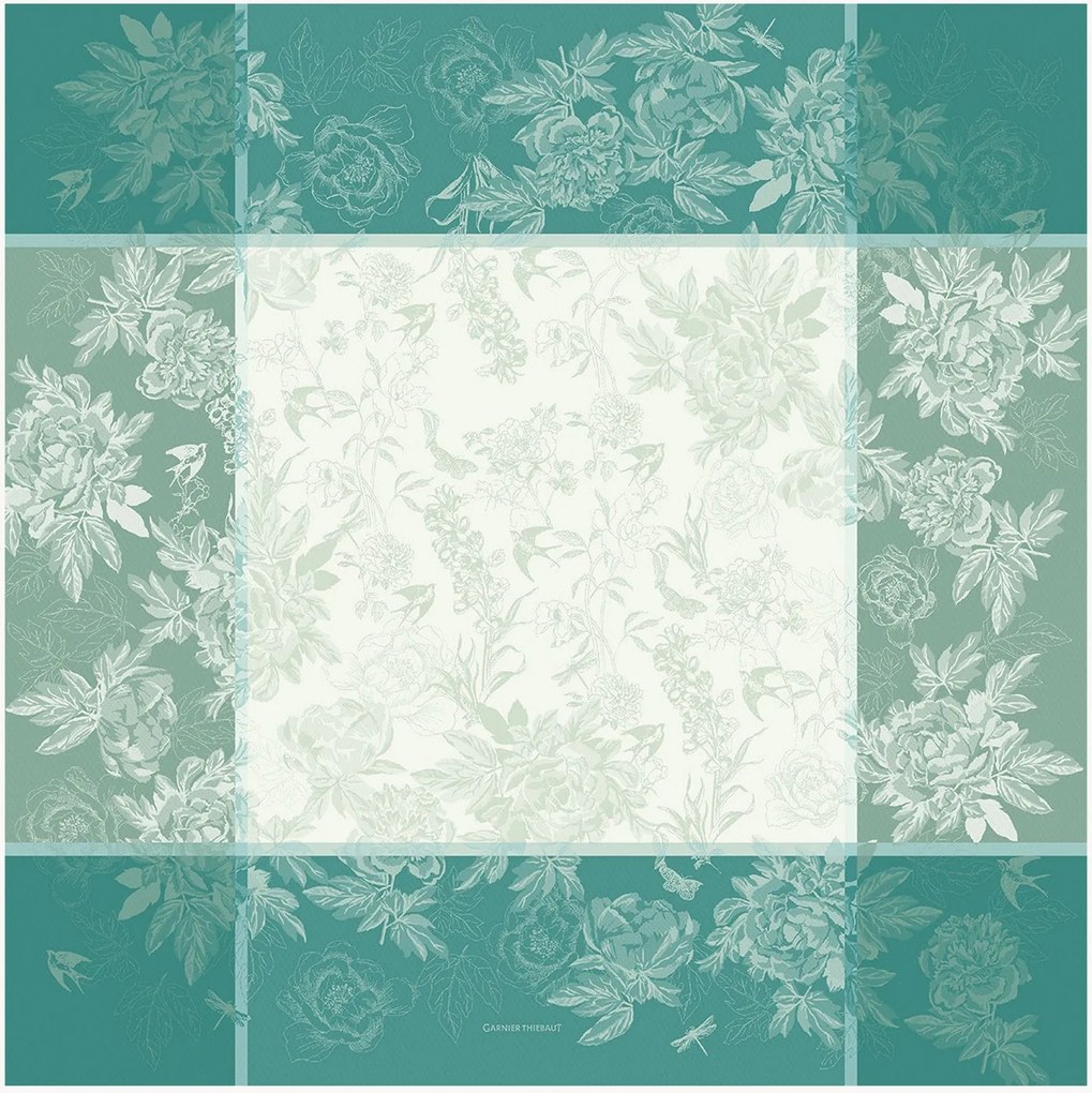 Toalha de mesa jacquard Jardin De Pivoines