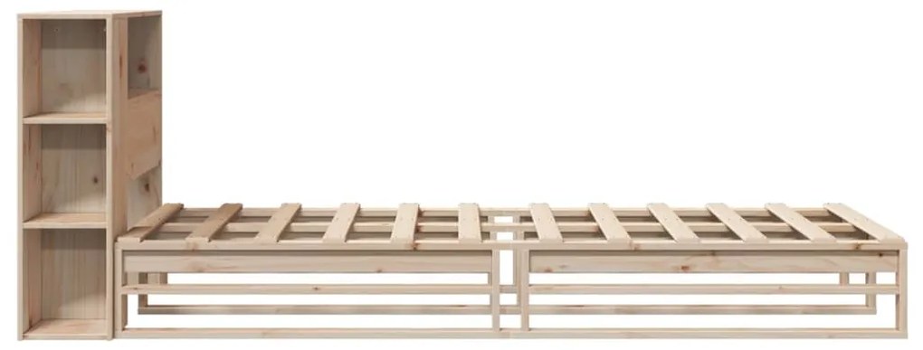 Cama com estante sem colchão 90x200 cm madeira maciça