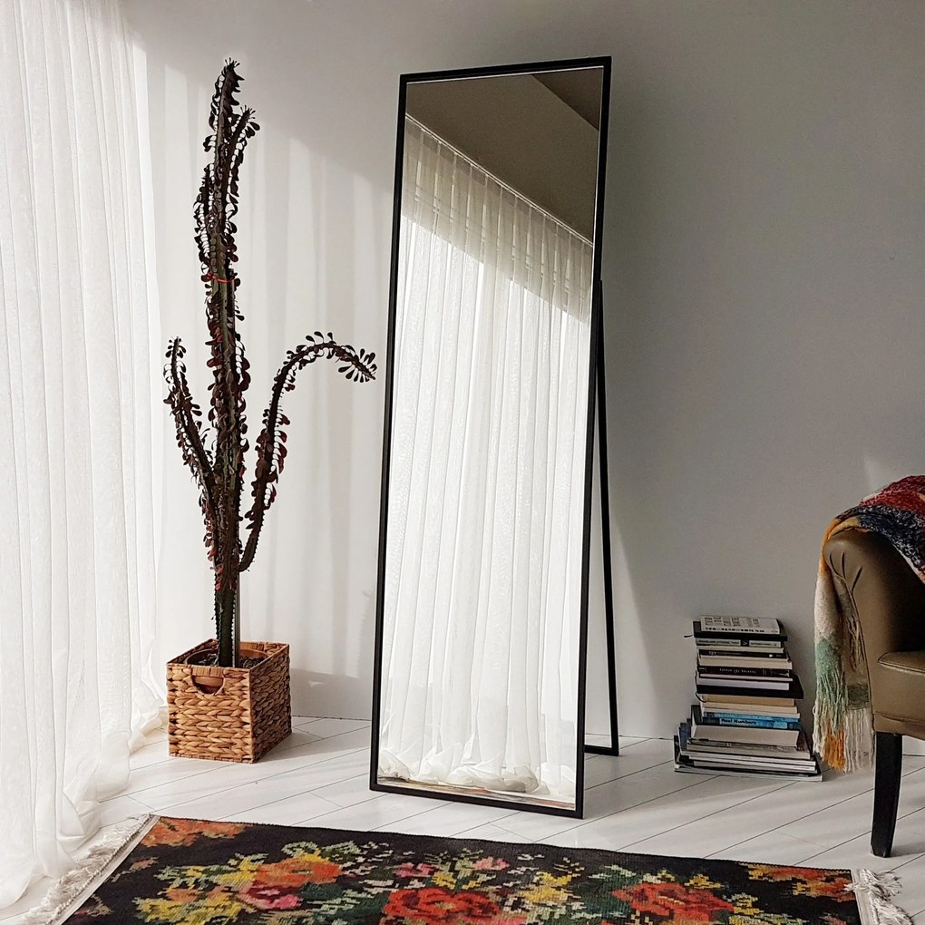 Espelho Cheval Cool – Preto – 50x170x60 cm