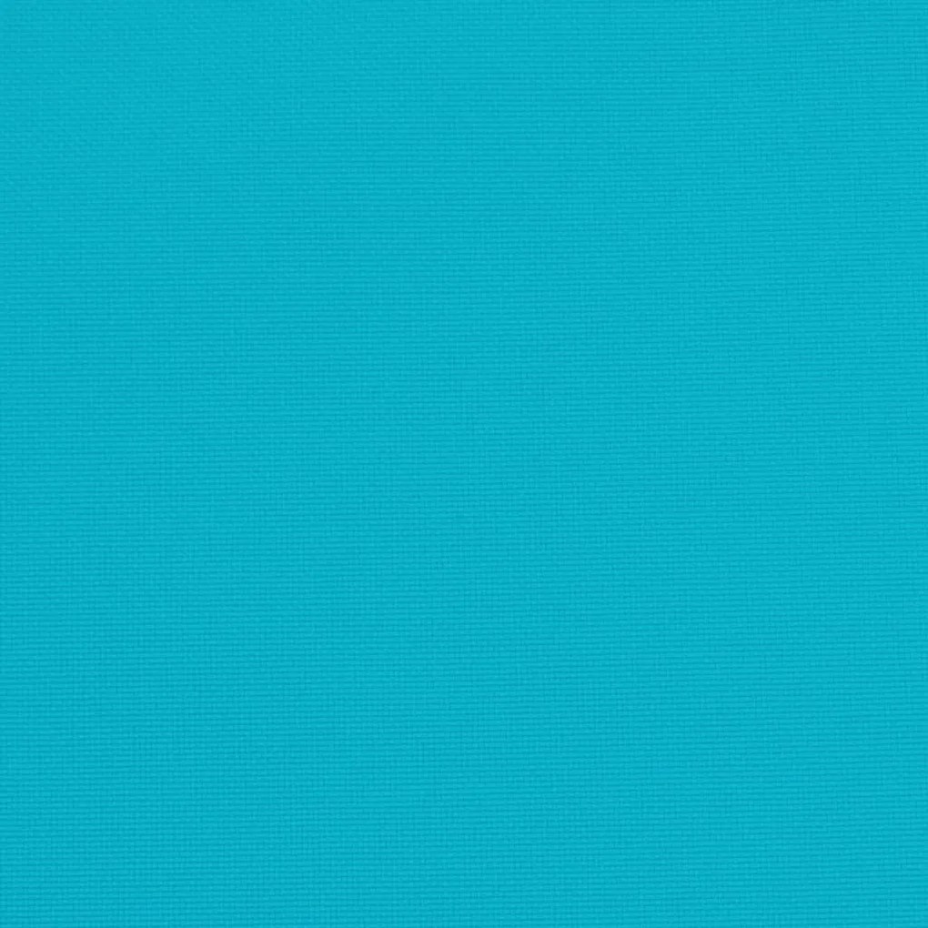 Almofadões p/ cadeira de encosto baixo 6 pcs tecido turquesa