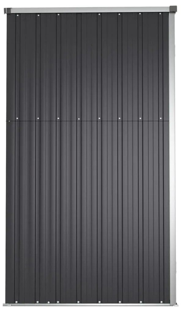 Abrigo ferramentas jardim aço galvanizado antracite