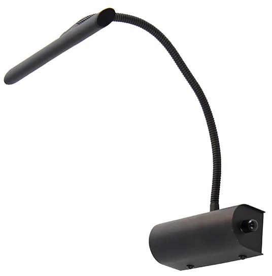 Aplique design preto 18,5cm dimmer LED - TABLEAU Moderno