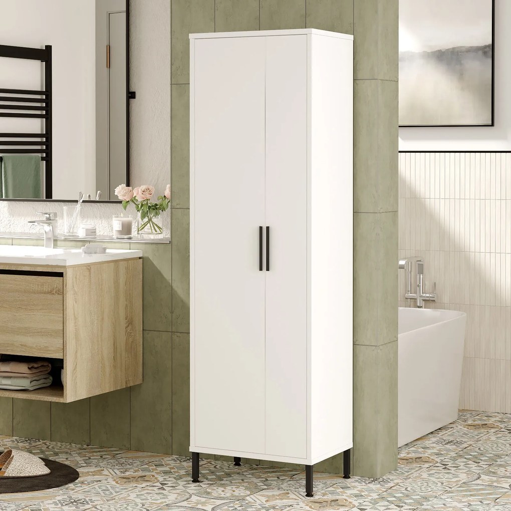 Armário Multiuso DY1 – Branco – 50,4 cm x 165 cm x 35,7 cm