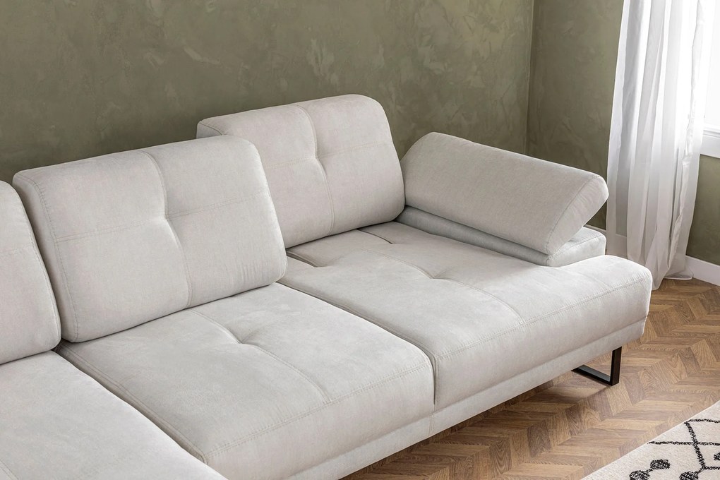 Sofá de Canto Mustang – Bege – 174 x 274 cm