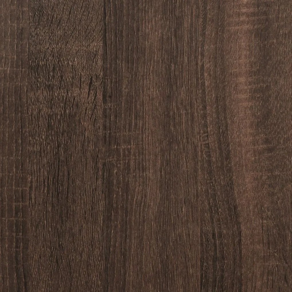 Toucador com espelho 80x41x144,5 cm carvalho castanho
