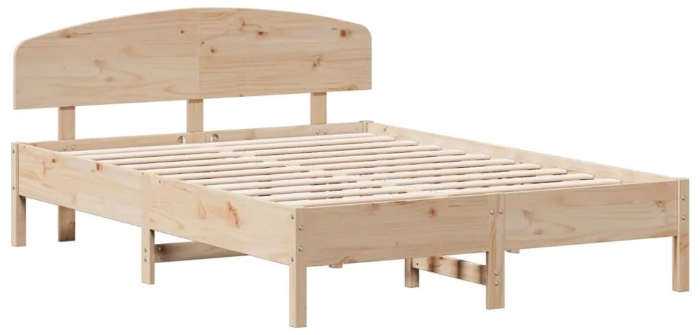 Cama sem colchão 140x200 cm madeira de pinho maciça