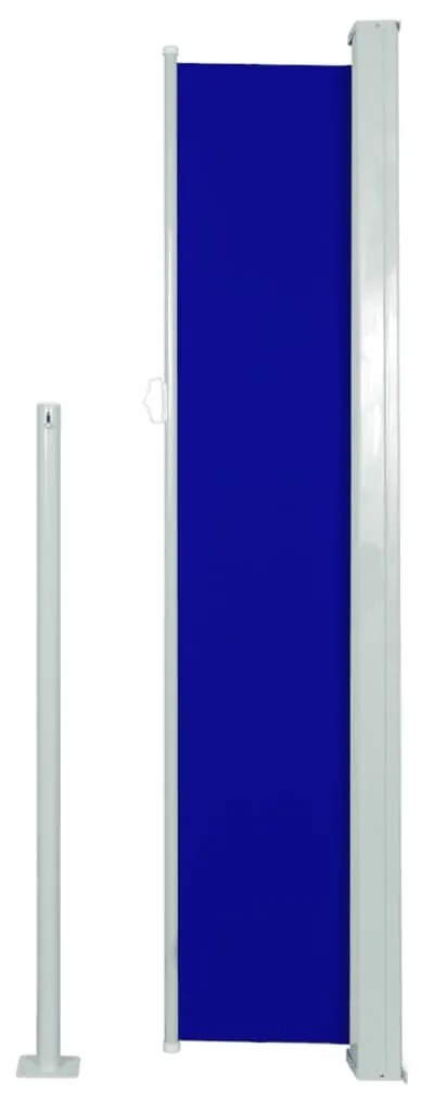 Toldo lateral para pátio/terraço 160 x 300 cm azul