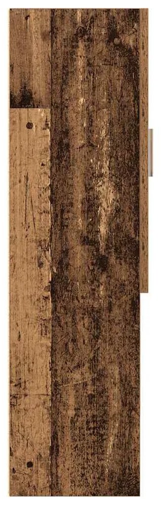 Armário sanita/máquina de lavar 70,5x25,5x90 cm madeira velha